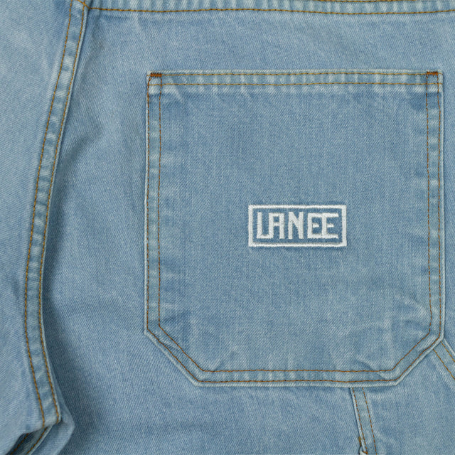 Lanee Clothing Streetwear BLEACHED DENIM WORK SHORTS