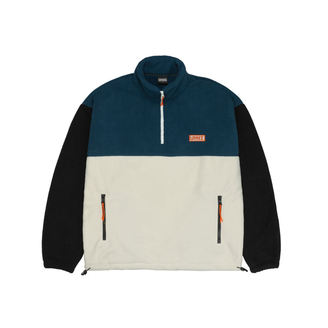 Lanee Clothing Streetwear 3-COLOR PETROL HALF-ZIP FLEECE