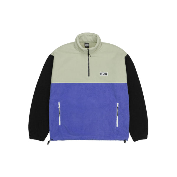 Lanee Clothing Streetwear 3-COLOR PURPLE HALF-ZIP FLEECE