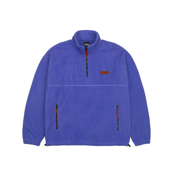 Lanee Clothing Streetwear PURPLE HALF-ZIP FLEECE