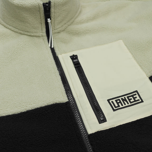 Lanee Clothing Streetwear 3-COLOR OLIVE FLEECE JACKET