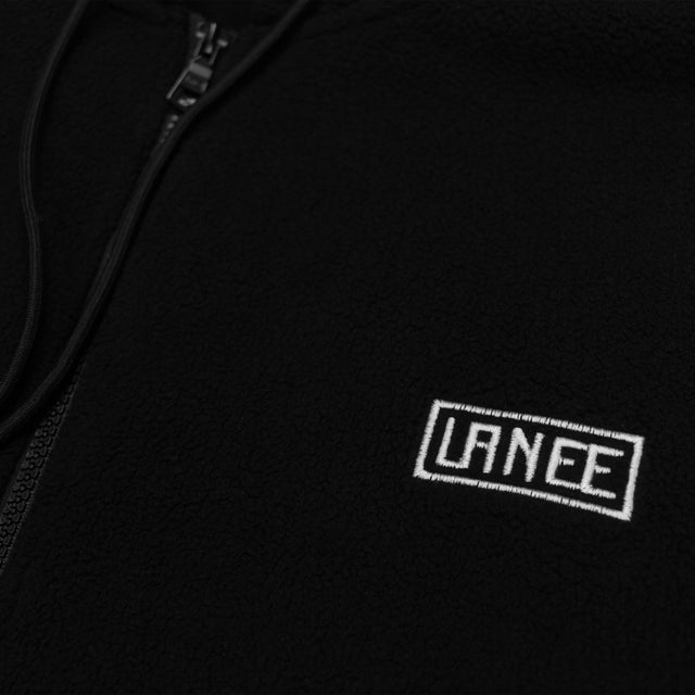 Lanee Clothing Streetwear BLACK FLEECE JACKET