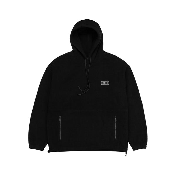 Lanee Clothing Streetwear BLACK FLEECE HOODIE