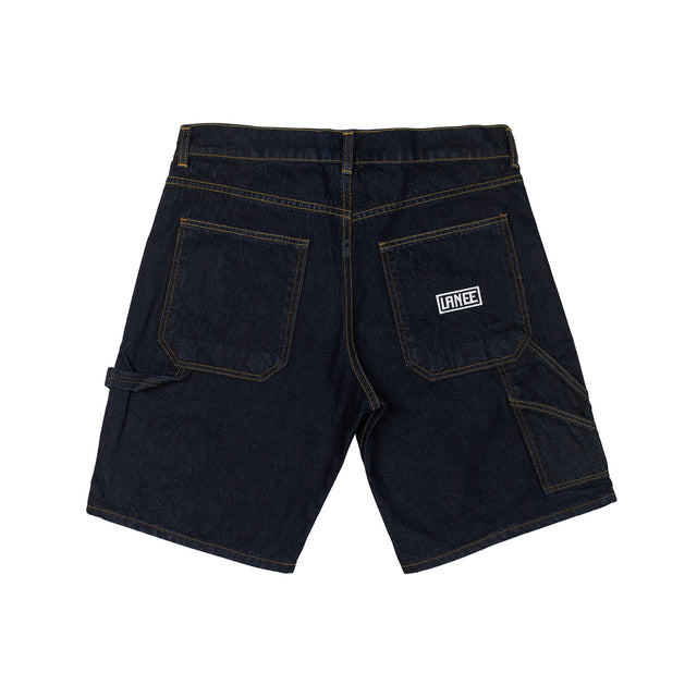 Lanee Clothing Streetwear WASHED DENIM WORK SHORTS