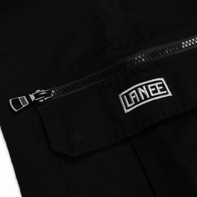 Lanee Clothing Streetwear BLACK RIPSTOP CARGO