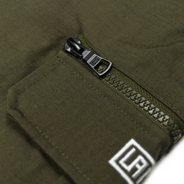 Lanee Clothing Streetwear OLIVE/BROWN RIPSTOP CARGO