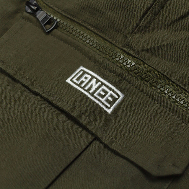 Lanee Clothing Streetwear OLIVE/BROWN RIPSTOP CARGO