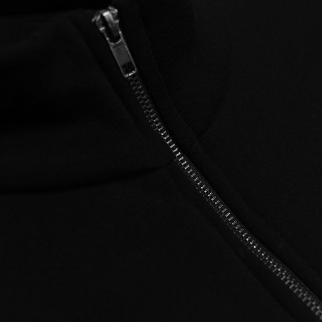 Lanee Clothing Streetwear BLACK FULL-ZIP JACKET