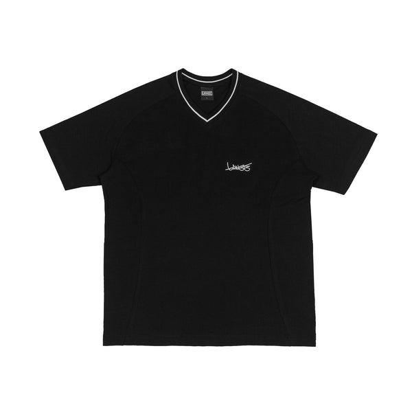 Lanee Clothing Streetwear V-NECK BLACK T-SHIRT