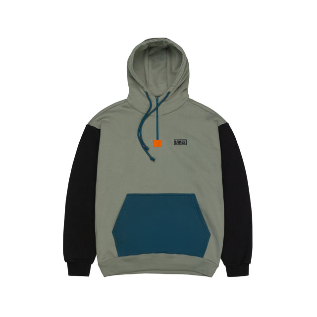 Lanee Clothing Streetwear OLIVE/BLACK/PETROL HOODIE