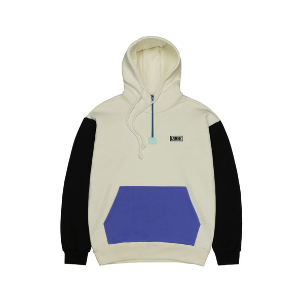 Lanee Clothing Streetwear BEIGE/BLACK/PURPLE HOODIE