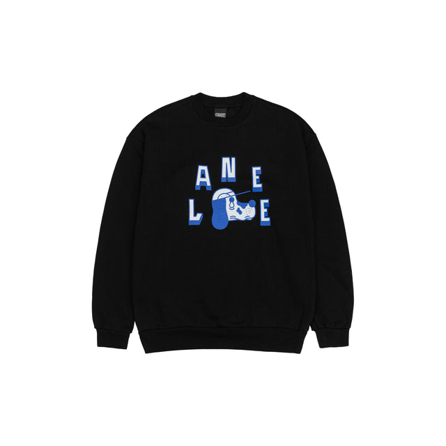 Lanee Clothing Streetwear BLACK DOG CREWNECK